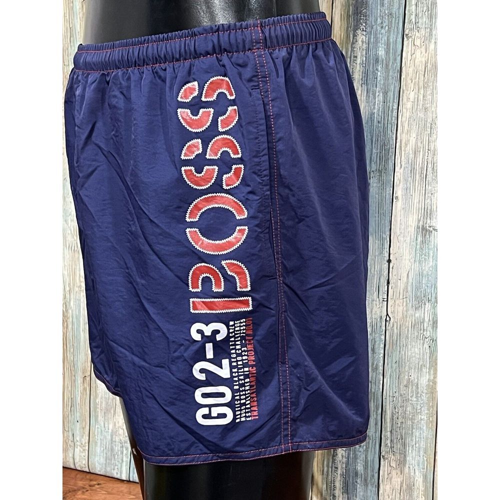 Hugo Boss Regatta Sailing GO 2/3 Mens Swim Shorts Blue Transatlantic‎ Project H4